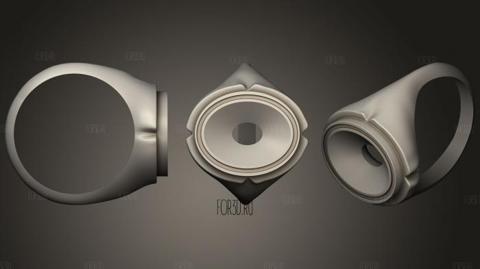oval ring 3d stl модель для ЧПУ